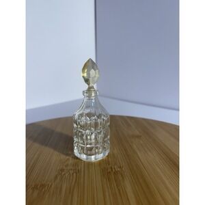 Vintage Clear Perfume Scent Bottle With Stopper